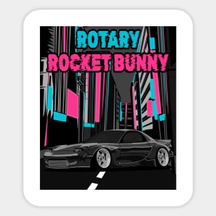 Mazda RX-7 FD Rotary Rocket Bunny Sticker